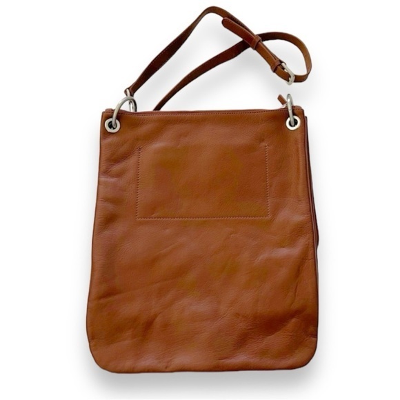 Tic Tac Toe Maxime Crossbody Three Piece Large Interchangeable Whiskey Leather - Picture 2 of 7